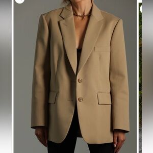 Tailored Blazer in Camel Tan